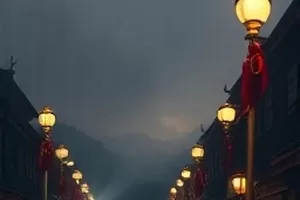 《雾港谜案》剧照，集装箱之间的追踪镜头